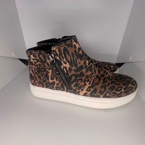 Naturalizer Leopard Print Ankle Boots